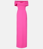 Carolina Herrera Sofia crêpe bustier gown