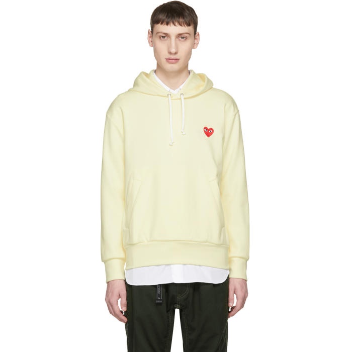 Photo: Comme des GarÃ§ons Play Off-White Heart Patch Hoodie 