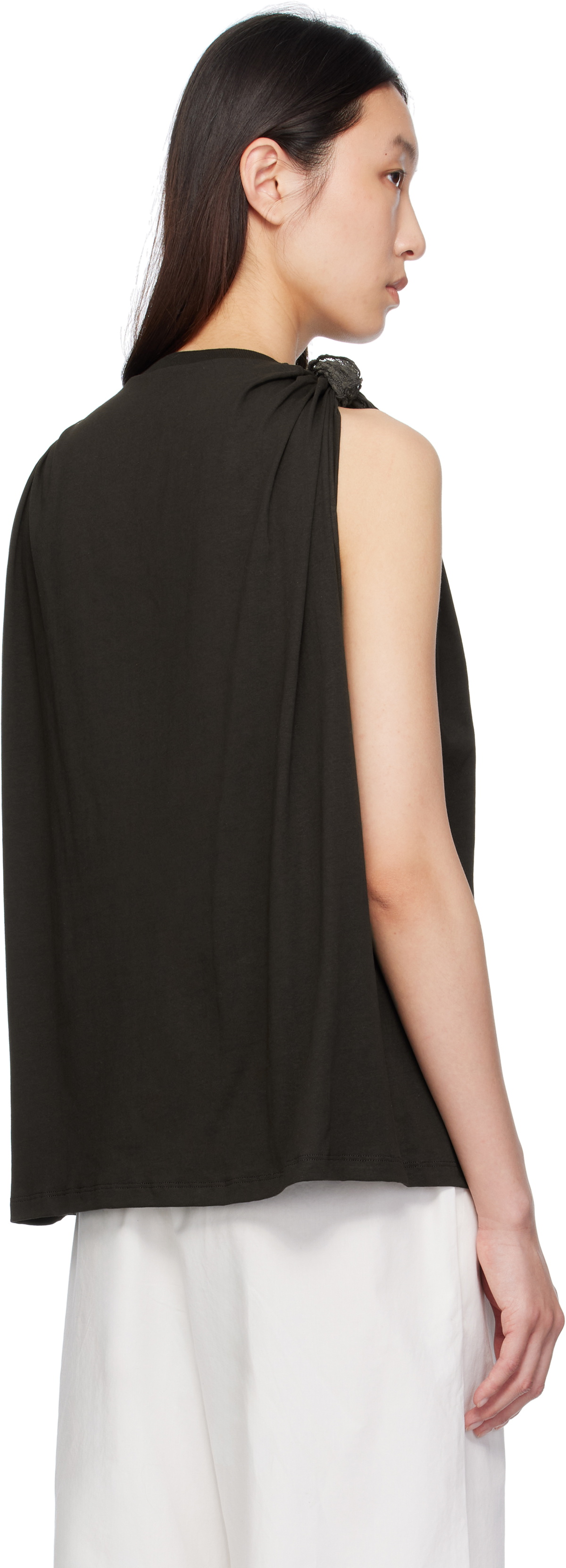 Baserange Brown Rodo Tank Top