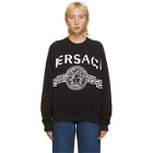 Versace Black Vintage Medusa College Sweatshirt