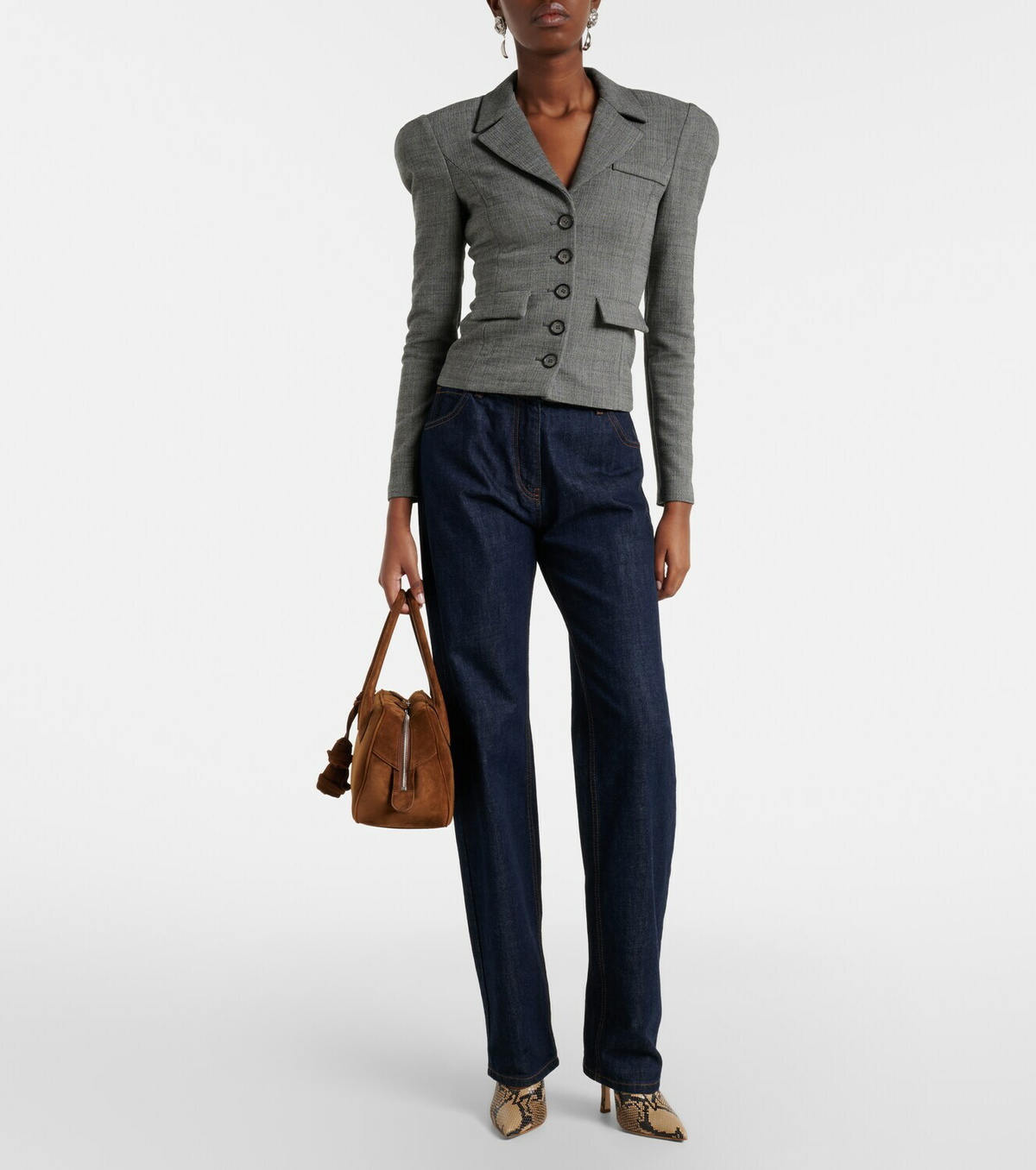 Magda Butrym Brigitte Large suede tote bag
