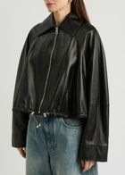 Loewe Womens Black Leather Jacket UK12/M