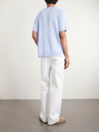 PIACENZA 1733 - Silk and Linen-Blend T-Shirt - Blue