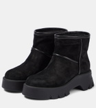 Gianvito Rossi Shearling-lined suede ankle boots