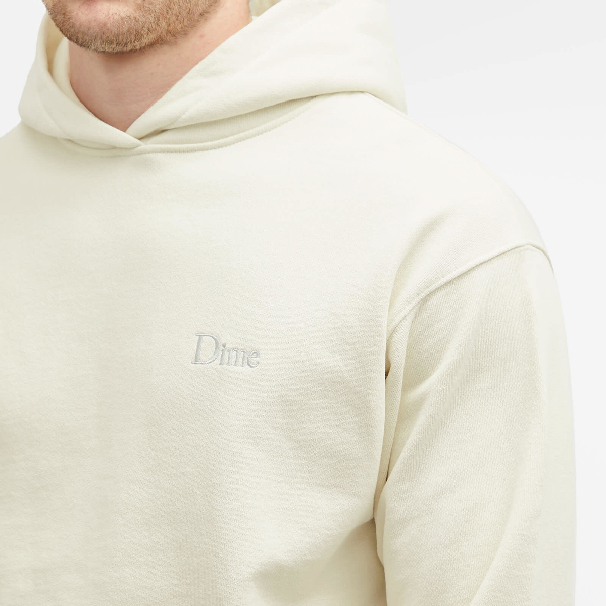 【DIME】DIME Classic Small Logo Hoodie NATURAL Dime Men's Classic Small Logo Hoodie in Natural Dime
