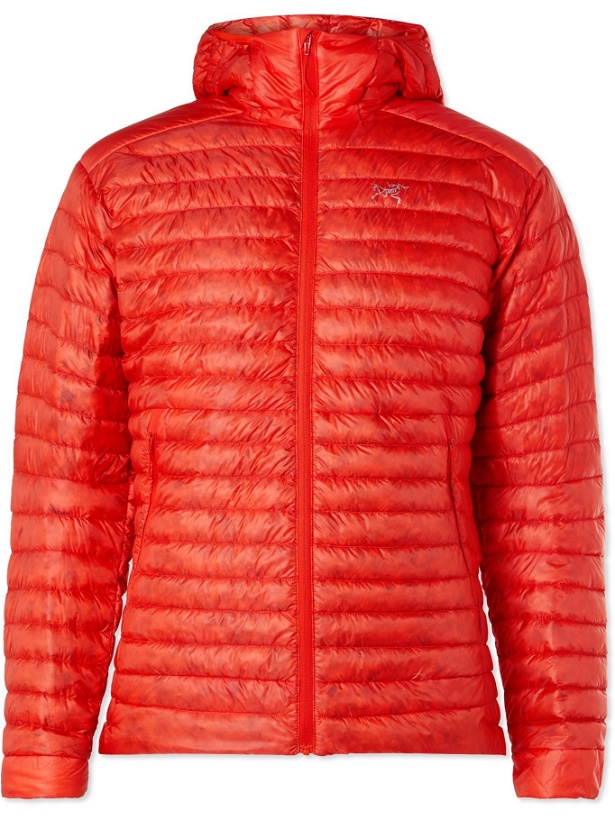Photo: ARC'TERYX - Cerium SL Packable Quilted Shell Hooded Down Jacket - Orange