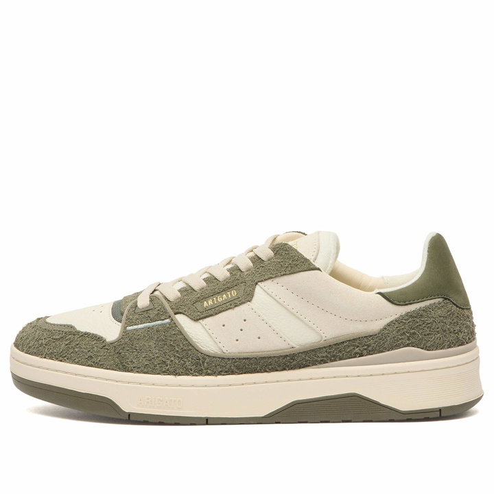 Photo: Axel Arigato Men's Clay Sneaker in Light Beige/Dark Green