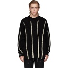 Ann Demeulemeester Black and White Kuprin Stripes Sweater
