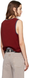 Carter Young Red Embroidered Tank Top
