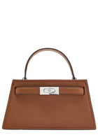 Tory Burch Lee Radziwill Mini Pebbled Leather top Handle bag - Tan - One Size