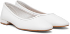 Maryam Nassir Zadeh White Serafina Ballerina Flats