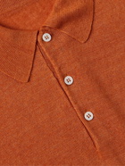 Anderson & Sheppard - Linen Polo Shirt - Orange