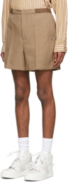 Acne Studios Beige Twill Shorts