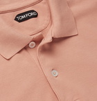 TOM FORD - Slim-Fit Cotton-Piqué Polo Shirt - Pink