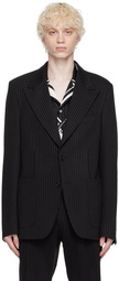 Dolce & Gabbana Black Pinstripe Blazer