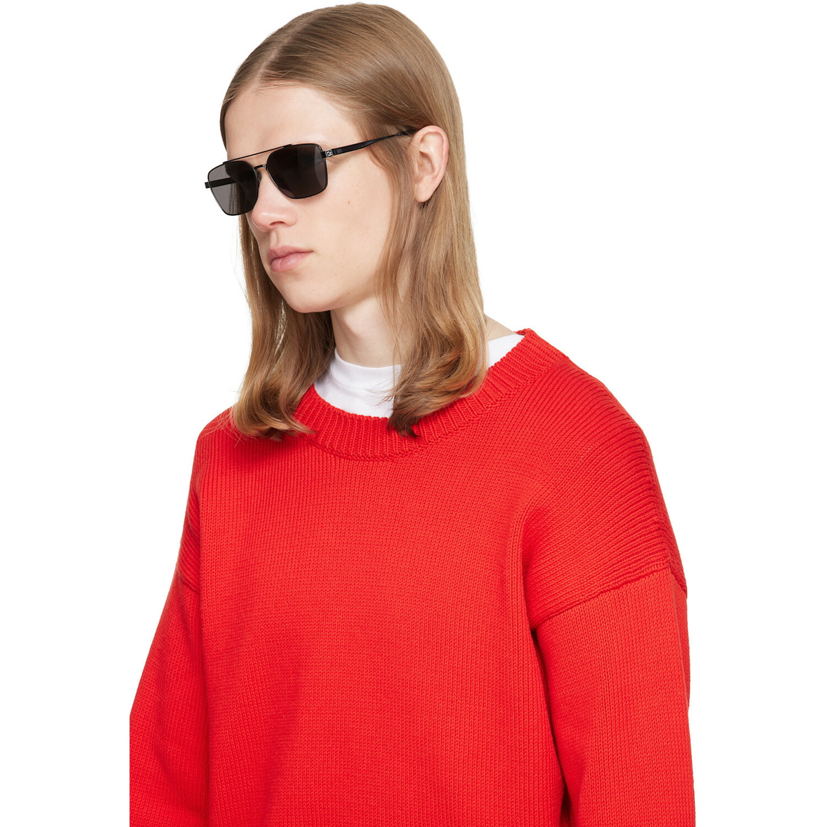 Fendi Gunmetal 'Fendi Sky' Sunglasses