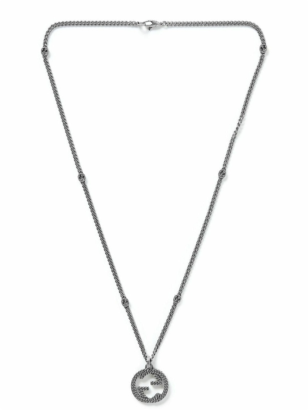 Photo: GUCCI - Sterling Silver Pendant Necklace