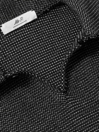Mr P. - Waffle-Knit Cotton Polo Shirt - Black
