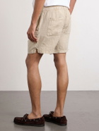 James Perse - Straight-Leg Garment-Dyed Linen Drawstring Shorts - Neutrals