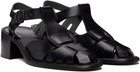 HEREU Black Pesca Heeled Sandals