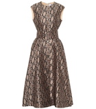 MSGM - Snake-print midi dress