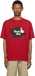 UNDERCOVER Red 'Monday' T-Shirt