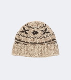 RRL Wool and cotton-blend beanie