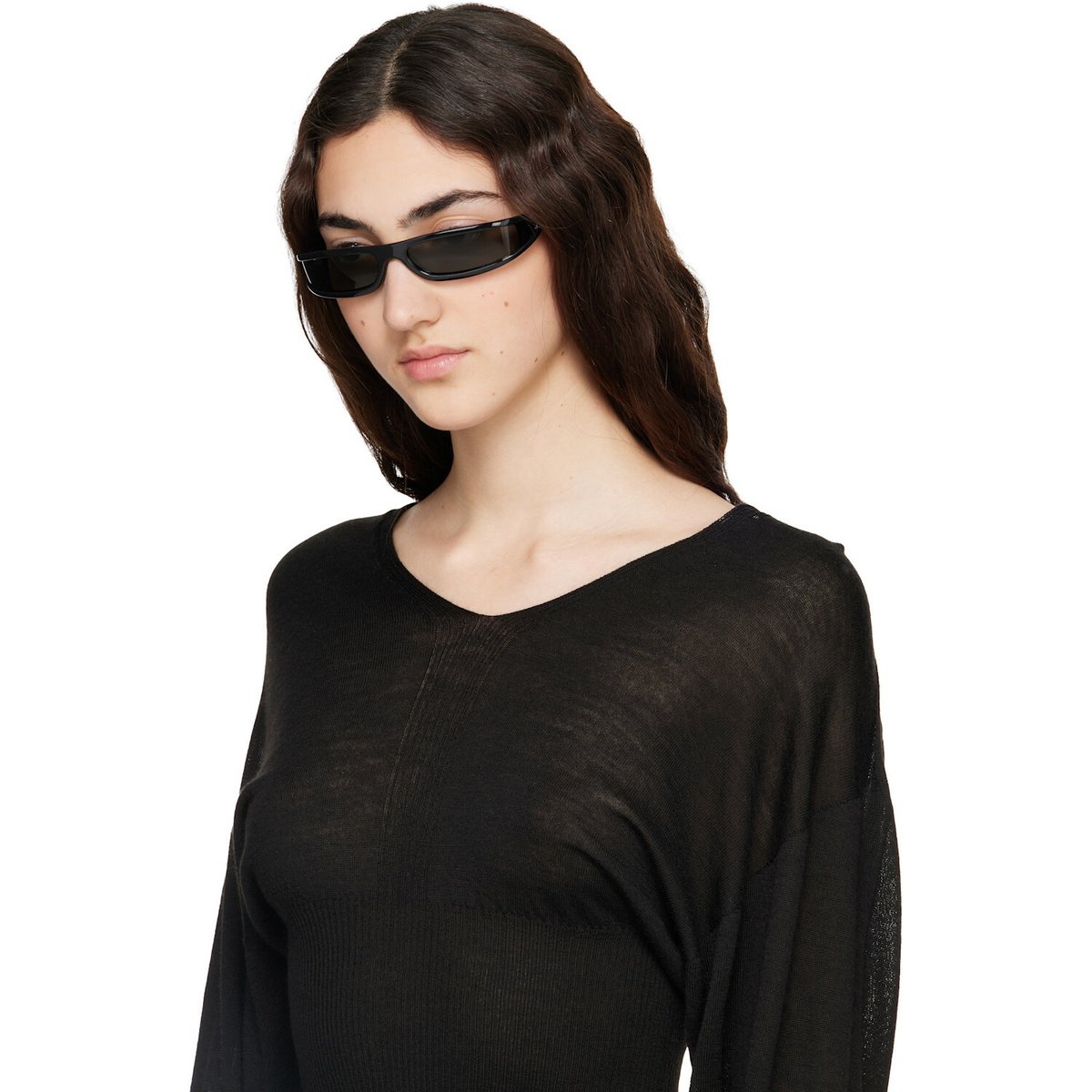 Rick Owens Black Tower Fog Sunglasses