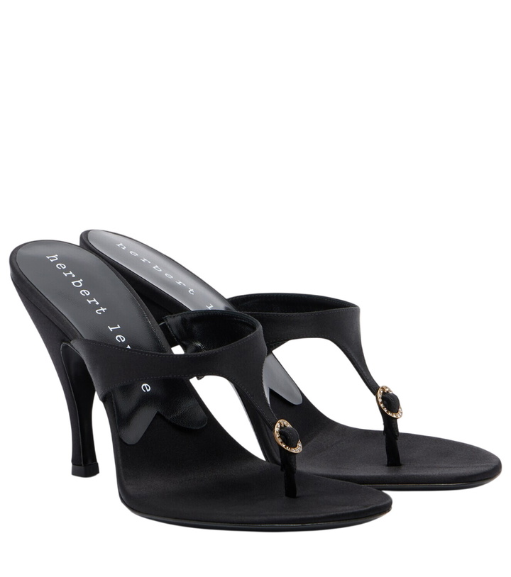 Photo: Herbert Levine Kiss And Tell satin thong sandals