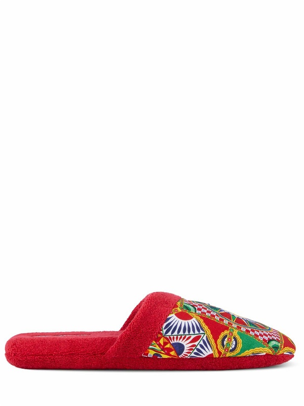 Photo: DOLCE & GABBANA - Cotton Terry Slippers