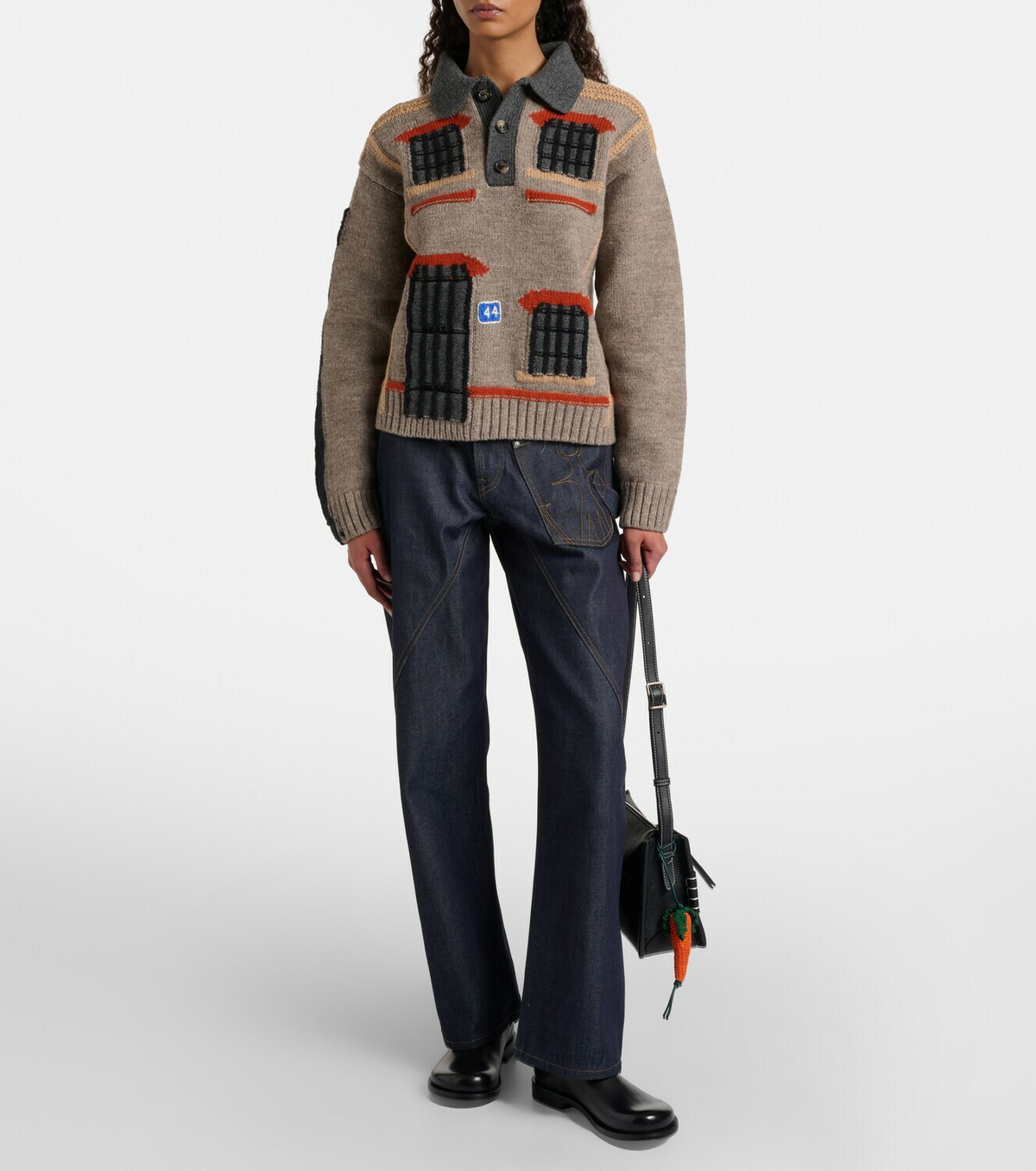 JW Anderson Loafer Small leather crossbody bag