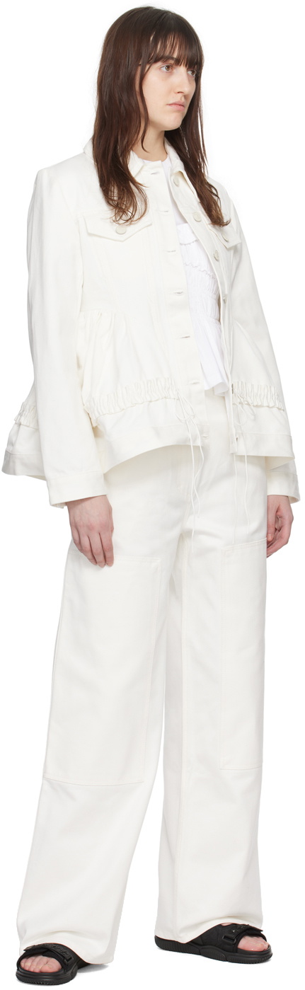 Cecilie Bahnsen White Virginia Trousers