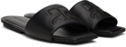 Courrèges Black 'AC' Sandals