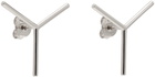 Y/Project Silver 'Y' Stud Earrings