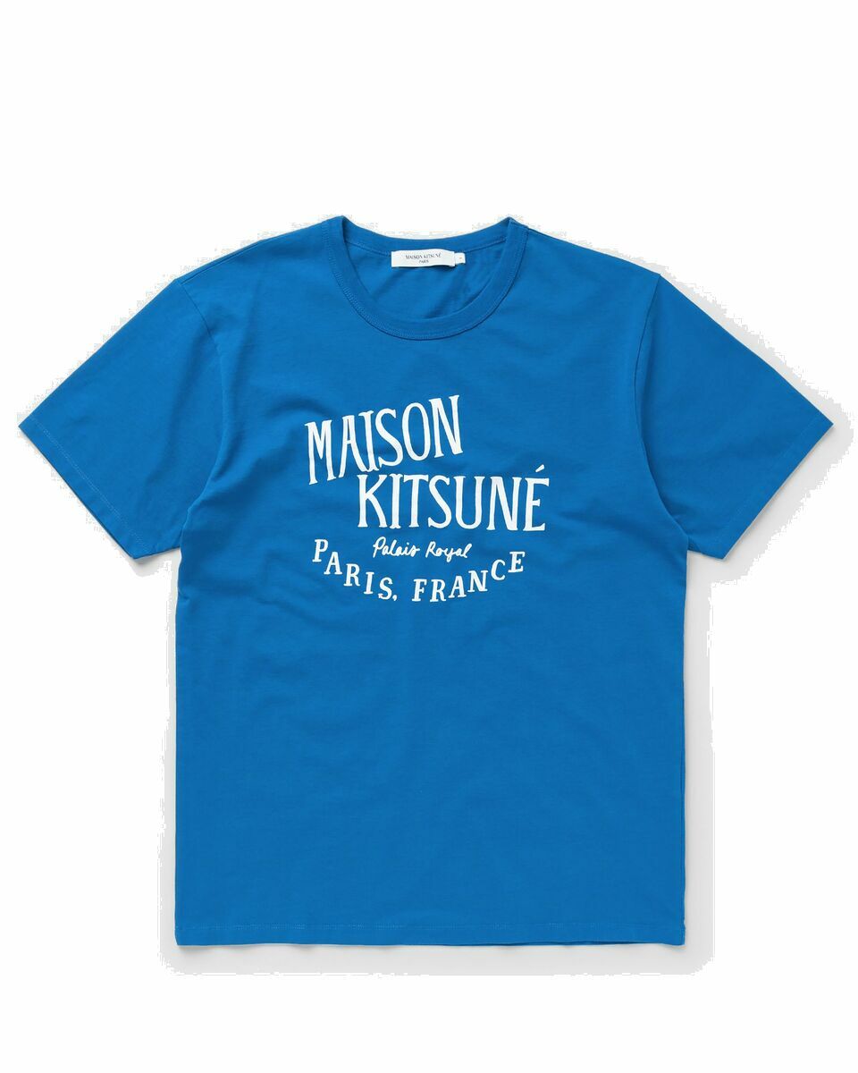 Photo: Maison Kitsune Palais Royal Classic Tee Blue - Mens - Shortsleeves