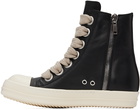 Rick Owens Black Porterville Jumbo Laced Sneakers