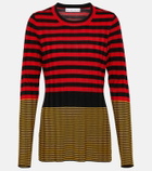 Proenza Schouler Slinky stripe long sleeve sweater