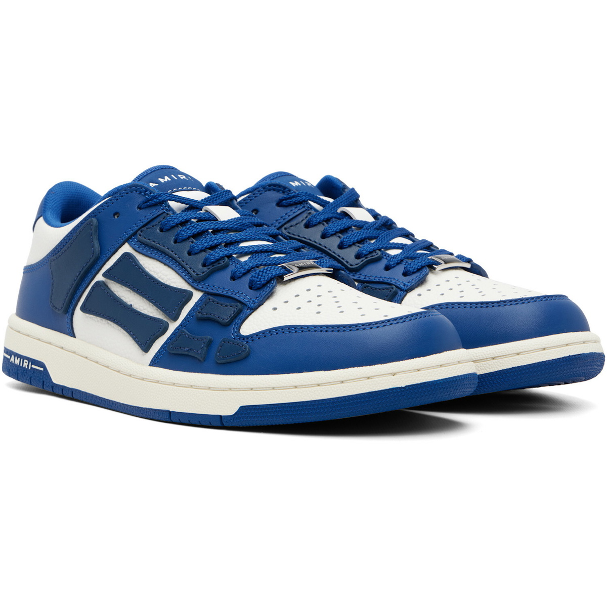 AMIRI Navy & White Skel-Top Low Sneakers