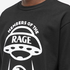 Members of the Rage Men's Long Sleeve Oversized Planet T-Shirt in Black