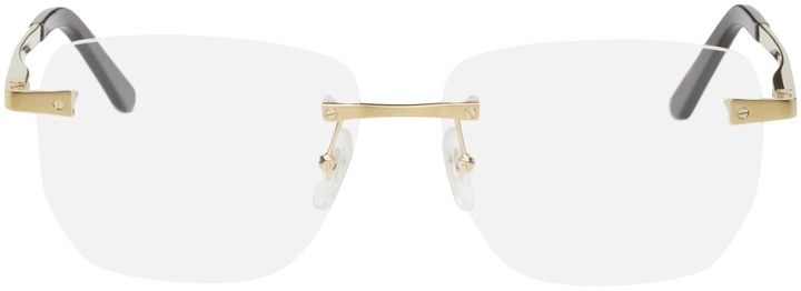 Photo: Cartier Gold Rectangular Optical Glasses