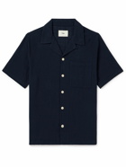 Folk - Convertible-Collar Cotton-Gauze Shirt - Blue