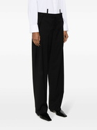 BETTTER Black Straight-Leg Wool Trousers