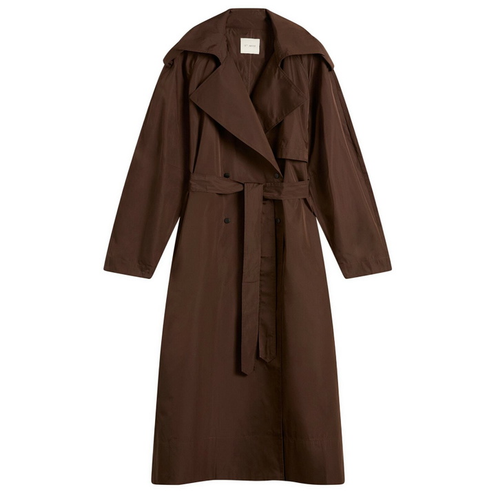 Photo: ST. Agni Women's Paper Taffeta Relaxed Trench Coat in Mocha