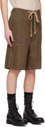 UMA WANG Khaki Joe Shorts