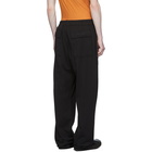 Rick Owens Drkshdw Black Drawstring Long Lounge Pants