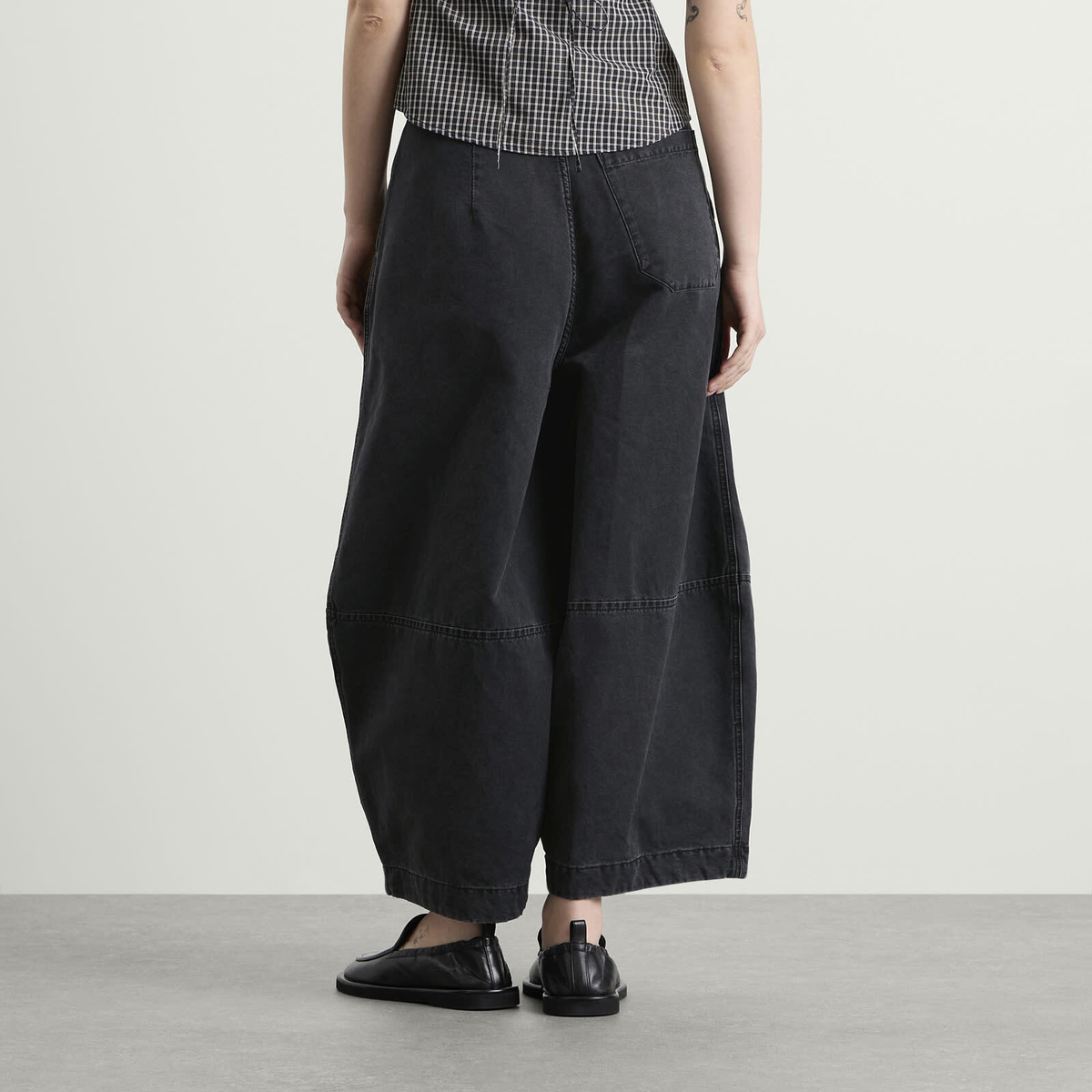 YMC Women's Deadbeat Denim Trousers in Charcoal