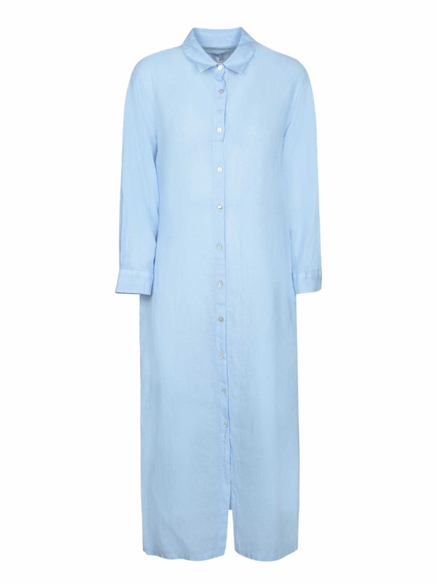 Photo: 120% Lino Blue Linen Shirt Dress