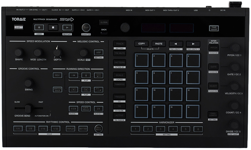 Pioneer DJ Black Toraiz Squid Multitrack Sequencer