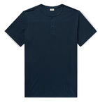 Onia - Elliot Linen-Blend Henley T-Shirt - Blue