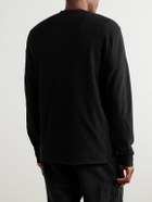 James Perse - Cotton-Jersey Henley Shirt - Black